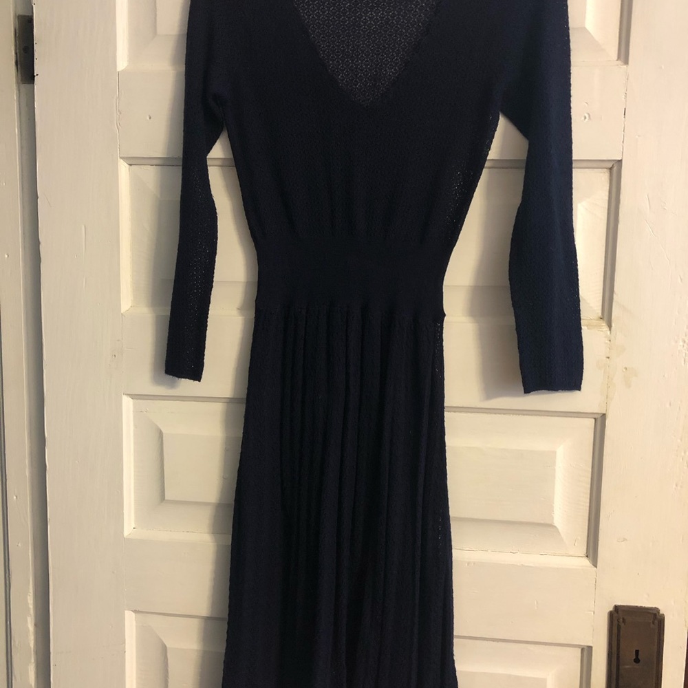 Beautiful Anthropologie navy dress